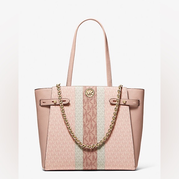 Carmen Large Color-Block Logo Tote Bag - Picture 2 of 3